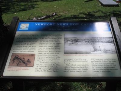Newport News POW Camp Marker. Click for full size. Newport News POW Camp Marker image. Click for full size.
