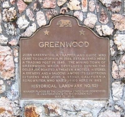 Greenwood Marker. Click for full size. Greenwood Marker image. Click for full size.