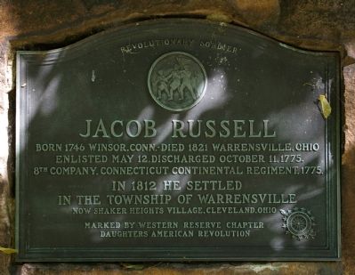 Jacob Russell Marker image. Click for full size.