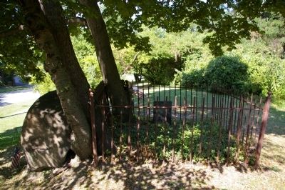 Jacob Russell Marker and gravesite image. Click for full size.