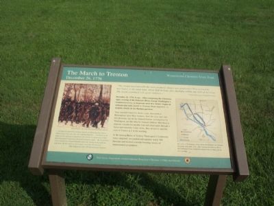 The March to Trenton Marker. Click for full size. The March to Trenton Marker image. Click for full size.
