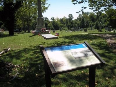 Marker and Confederate Dead Monument. Click for full size. Marker and Confederate Dead Monument image. Click for full size.