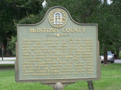 McIntosh County Marker image. Click for full size.
