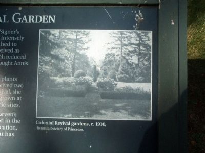 Colonial Revival gardens, c. 1910, image. Click for full size.
