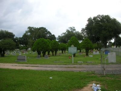 Dade City Cemetery Marker, looking east image. Click for full size.
