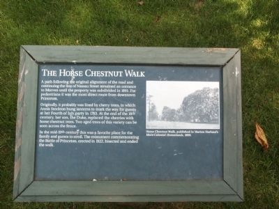 The Horse Chestnut Walk Marker image. Click for full size.