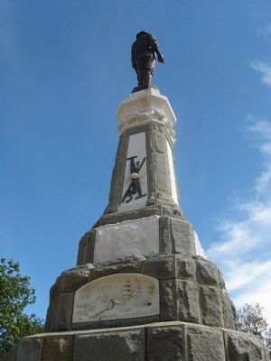 Back of the Marshall Monument. Click for full size. Back of the Marshall Monument image. Click for full size.