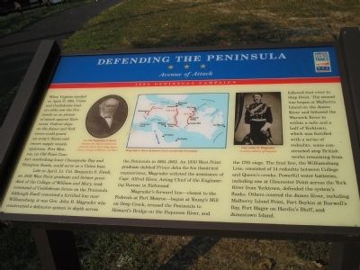Defending the Peninsula Marker image. Click for full size.