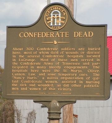 Confederate Dead Marker image. Click for full size.