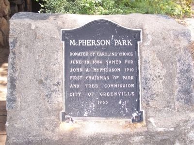 McPherson Park Marker image. Click for full size.