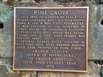 Pine Grove Marker image. Click for full size.