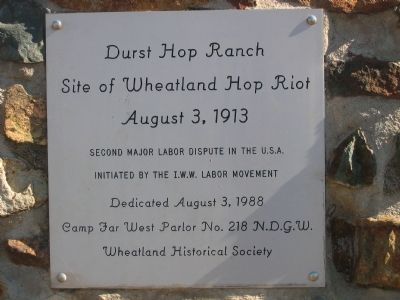 Durst Hop Ranch Marker image. Click for full size.
