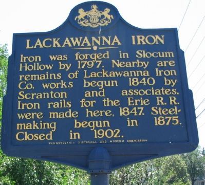 Lackawanna Iron Marker image. Click for full size.