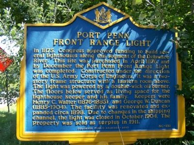Port Penn Front Range Light Marker image. Click for full size.