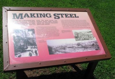 Making Steel Marker. Click for full size. Making Steel Marker image. Click for full size.