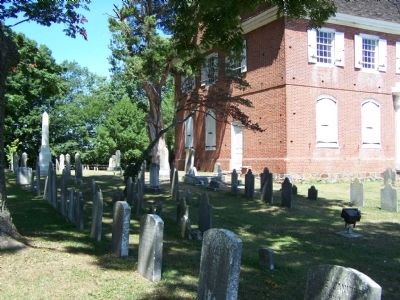 Old Drawyers Presbyterian Church and cemetery image. Click for full size.