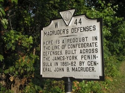 Magruder’s Defenses Marker image. Click for full size.