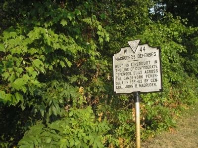 Marker on Pocahontas Trail image. Click for full size.