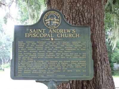 Saint Andrew's Episcopal Church Marker image. Click for full size.