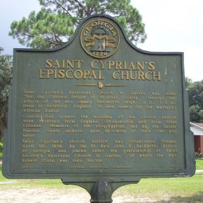 Saint Cyprian's Episcopal Church Marker image. Click for full size.
