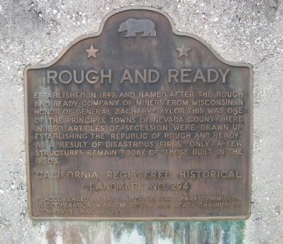 Rough and Ready Marker image. Click for full size.