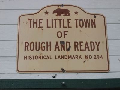 California Historical Landmark Directional Sign Now Attached to Building. Click for full size. California Historical Landmark Directional Sign Now Attached to Building image. Click for full size.