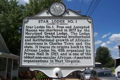Star Lodge No. 1 Marker image. Click for full size.