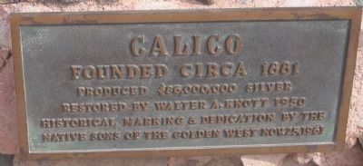 Smaller Plaque under the main marker image. Click for full size.