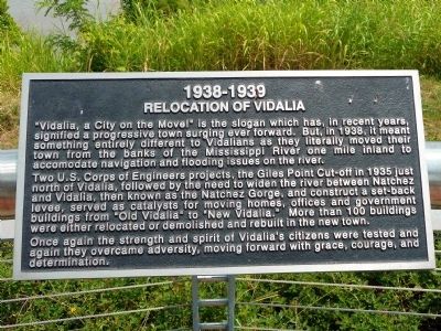 Relocation of Vidalia Marker. Click for full size. Relocation of Vidalia Marker image. Click for full size.