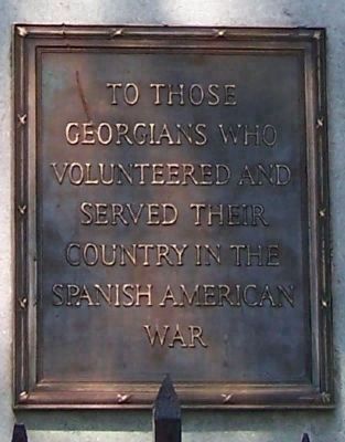 The Georgia Volunteer Marker </b>(south face, closeup) image. Click for full size.