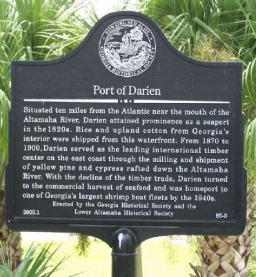 Port of Darien Marker image. Click for full size.