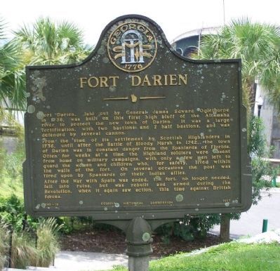 Fort Darien Marker. Click for full size. Fort Darien Marker image. Click for full size.
