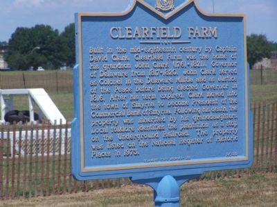 Clearfield Farm Marker image. Click for full size.