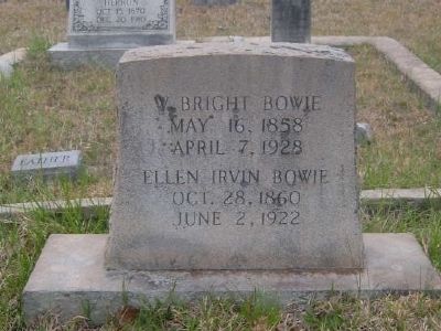 Tombstone for William B. Bowie - Eli Bowie's Third Son image. Click for full size.