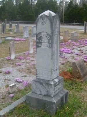 Tombstone for Asa Bowie -<br>Eli Bowie's Fourth Son image. Click for full size.