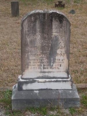 Tombstone for Henry Browner Bowie -<br>Eli Bowie's Fifth Son image. Click for full size.