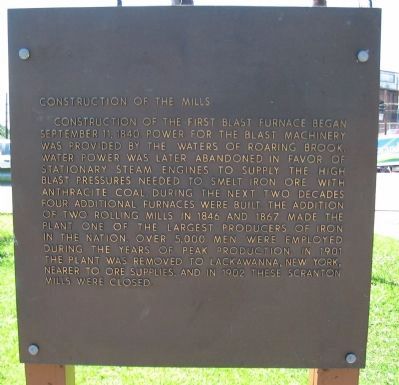 Construction of the Mills. Click for full size. Construction of the Mills image. Click for full size.