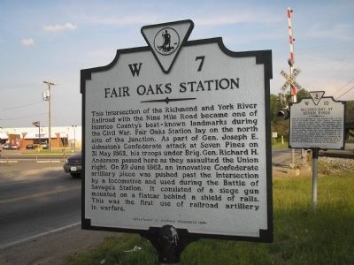 Fair Oaks Station Marker image. Click for full size.