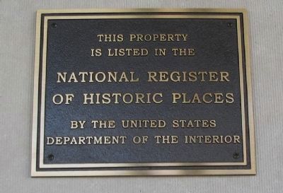 National Register of Historic Places. Click for full size. National Register of Historic Places image. Click for full size.