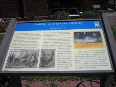 James A. Fields House Civil War Trails Marker image. Click for full size.
