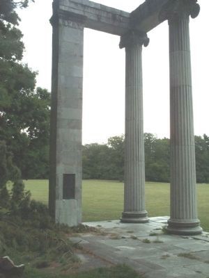 Portion of the Historic Portico and Marker image. Click for full size.