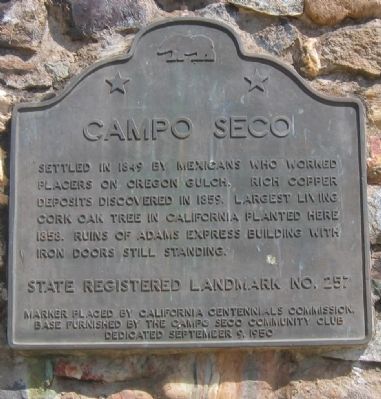 Campo Seco Marker image. Click for full size.
