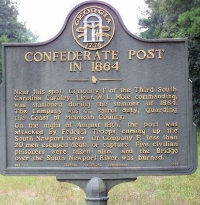 Confederate Post in 1864 Marker image. Click for full size.