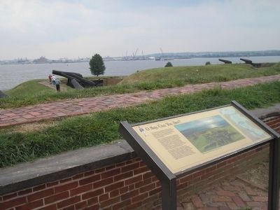 Marker at Fort McHenry image. Click for full size.