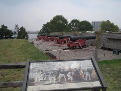 Marker with Cannons in Background image. Click for full size.
