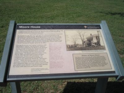Moore House Marker. Click for full size. Moore House Marker image. Click for full size.