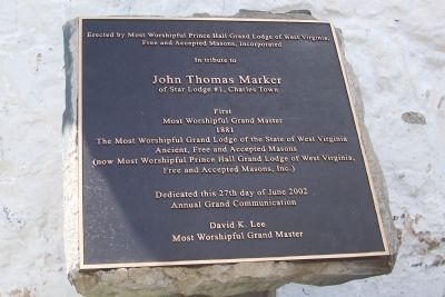John Thomas Marker marker image. Click for full size.