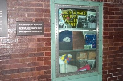 Time capsule in the Lion House.. Click for full size. Time capsule in the Lion House. image. Click for full size.