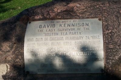 Kennison Boulder Monument Marker image. Click for full size.