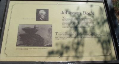 Jefferson Rock Marker. Click for full size. Jefferson Rock Marker image. Click for full size.